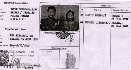 2 Tahun, Bripka Totok 'Telantarkan' Anak dan Istri 